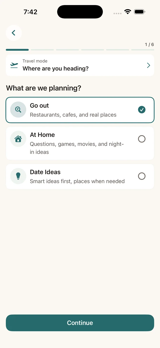 Umber planning screen